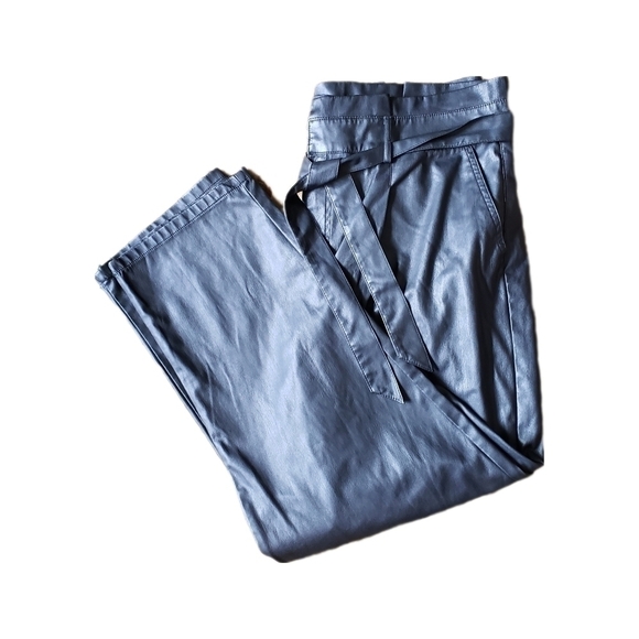 Sofia Jeans Faux Leather Hogh Rise  Jogger pants Size 20 - Picture 3 of 6